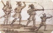 Four Archers (mk17) Claude Lorrain